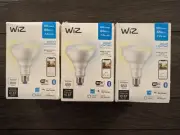 (3) WiZ LED BR30 65W Warm White To Daylight WiFi Smart Lighting Light Bulb