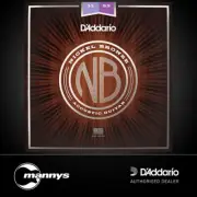 D'Addario NB1152 Nickel Bronze Acoustic Guitar Strings, Custom Light, 11-52