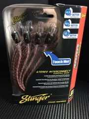 Stinger SI4417 5m 4000 Series 4 Channel RCA Interconnects Car AMP RCA