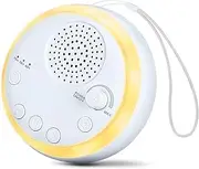 White Noise Machine - Portable Sound Machine & Night Light for Baby Adult, 16 Soothing Sound, Noise Canceling for Office & Sleeping, Sound Therapy for Home, Travel, Meditation, Registry Gift