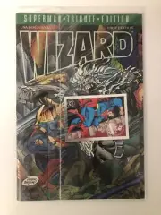 Wizard Magazine First Edition Superman Tribute Edition w/ Collector Card (1993)