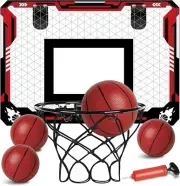 Basketball Hoop Indoor, Mini Basketball Hoop for Kids with 4 Balls, Foldable