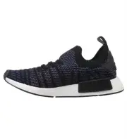 Adidas women's nmd r1 stlt primeknit shoes CORE BLACK/ASH PINK/NOBLE INDIGO