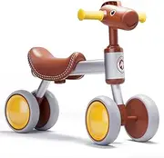 TWFRIC Baby Balance Bike for 1-2 Year Old Boys Girls, 12-36 Months Toddler Balance Bike, No Pedal 4 Wheels Ride-on Baby Bike Pre-School First Riding Toys for One Year Old Boys First Birthday Gifts