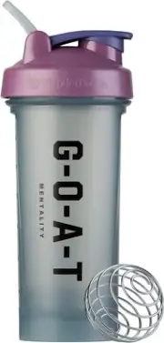 BlenderBottle Motivational Quote Classic V2 Shaker Bottle 28oz G-O-A-T Mentality