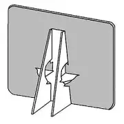 Lineco Self-Stick Double Wing Easel Back, 7 inches, White, Package of 25 (L32...