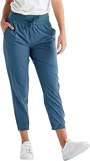 [Free Fly] Women's Breeze Cropped Pant - UPF 50+ Sun Protection, Moisture-Wicking, Breathable Lightweight Outdoor Pants