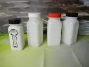 2 SIZES CAPS 12 New Griffith's Milk Glass Spice Jar LIDS 3 COLORS!