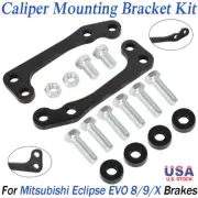 For Mitsubishi Caliper Mounting Bracket Kit Eclipse EVO GSX GST DSM Spyder RS US (for: Mitsubishi)