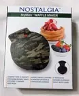 Nostalgia My Mini Waffle Maker Green Camouflage Pattern NEW