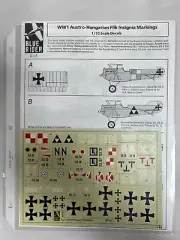 NEW White Dog BR210 Austro Flik Insignia Model Airplane Decal 1/72 Scale (AIO3)