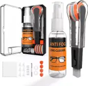 8-in-1 Eyeglass Cleaning Kit Anti-Fog Spray Cloth Nose Pads Ear Hooks