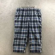 Sonoma The Flannel Pajama Pants Mens 3XB (actual 43x27.5) Blue Cotton Blend NEW