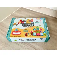 在飛比找蝦皮購物優惠-全新-nunukids BLOCKS 兒童益智彩色磁力積木片