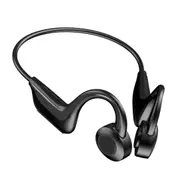 Laser Open Ear Sports Earphones Black with MicroSD and Bluetooth Wireless Playback