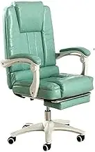 Gamichair, Raciergonomic Office Chair, Executive Swivel Computer Desk Chair, Height Adjustable Gamer Chair,Lying, Suitable for Cute Girls to Get Gamichairs/Green