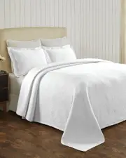 Superior Cascade Jacquard Matelasse 3pc Cotton Bedspread Set