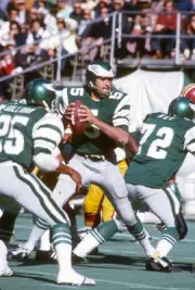Quarterback Roman Gabriel Philadelphia Eagles drops back to pass - 1974 Photo 10
