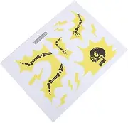 Outanaya Funny Skeleton Wall Sticker Decal for Light Switches Creative Halloween Decor for Smooth Surfaces Bathroom and Bedroom Easy Peel and Stick Application for Switches and Walls