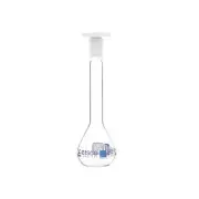 Eisco Volumetric Flask, 20mL - Boro Glass, PE Stopper, QR Code Calibration Cert