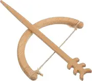 [BIUDECO] Elegant Bow and Arrow Brooch Pin Solid Wood Material Fashion Accessory Arrow Charm Perfect Present for Her