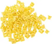 CRILSTYLEO 100pcs Square Hole Retainer Bumper Cover Grommet for Trim Panel Durable Engine Plate Retainer Easy Installation Compatible with Various Car Models Material