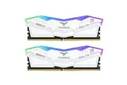 Team T-Force Delta 32GB RGB DDR5 Desktop RAM Kit - White 2x 16GB - 6000Mhz