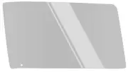 1967 Camaro / Firebird Door Glass; Smoke Gray Tint; Passenger Side