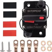 YsXoWiui Waterproof Marine Circuit Breaker 12V-48V on for Automotive Truck, 80A