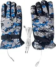 [Generic] Touchscreen Heated Gloves - Anti Slip Heated Skiing Gloves - Heated Gloves, USB Waterproof Touchscreen Heating Gloves for Racing Fishing Ski Hiking Mountain Climbing