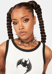 [Black Friday] Bat Contrast Goth Tank