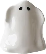Mivpzisk Halloween Ceramic Ghosts, Cute Ghost Decoration, Halloween Ghost Figurines Decoration, Spooky Halloween Ceramic Scary Ghost Decoration
