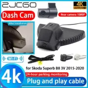 Plug and Play 4K 2160P Wifi DVR Dash Cam Camera for Skoda Superb B8 3V 2015-2020