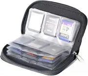 Drhob 1pcs Memory Card Storage Carrying Pouch Case Holder Wallet For CF/SD/SDHC/MS/DS