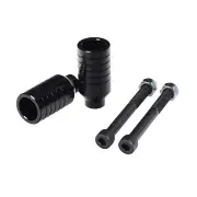 Black Freestyle Kick Scooter Alloy Stunt Pegs (Set of 2)