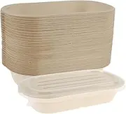 50Pcs Paper Bowls with LidsSoup Serving Bowls Versatile Paper Meal Prep Containers Stackable Take Out Food Containers for Salad Leftovers Kitchen Restaurant