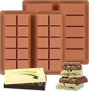 Fimary Silicone Chocolate Molds – Non-Stick, Flexible, and Easy to Use for Homemade Chocolates, Candies, and Desserts - Set of 2