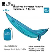 Portable Hammock - MOBI GARDEN portable hammock, Blue / 1 Person