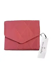 Vera Bradley Ultralight RFID Mini Tri-fold Wallet Strawberry Ice NWT