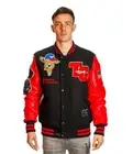 TOP GUN MEN'S GOAT BLACK/RED VARSITY JACKET SIZE MEDIUM BRAND NEW!