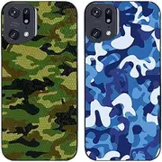 2 Pcs/Lot Camouflage Printed TPU Soft Gel Silicone Back Phone Case Cover (Case for Oppo Find X5 Pro)
