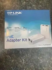 TP-LINK TL-POE200 Power over Ethernet Adapter Kit 100meter Selectable Power