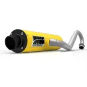 HMF Performance Yellow Full Exhaust Pipe System Black Cap Can-Am Outlander 570