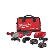 Milwaukee Cordless 4-1/2"/5" Braking Grinder Kit w/ Paddle Switch+6.0 Batteries