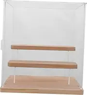 DECORNIJIA Acrylic Doll Display Box Transparent Step Storage Organizer for Collectibles Action Figures Miniatures Practical Showcase for Home