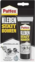 Pattex Gluing Instead of Drilling Crystal Clear, Mounting Adhesive for Crystal Clear Adhesion, Building Adhesive for All Materials, Universal Adhesive for Indoor and Outdoor Use, 12 x 90 g