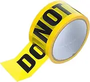 DECORNIJIA 1Roll Do Not Enter Safety Tape Yellow Warning Barrier Tape for Walls Floors and Equipment Marking Self Adhesive Caution Stripes for Road Works and Construction