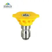 Pressure Washer Quick Connect Nozzle (Yellow), 15 Degree, 5000 psi, 9.0 Orifice