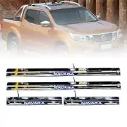 SCUFF PLATE LED DOOR SILL CHROME FIT NISSAN NAVARA FRONTIER NP300 D23 2014-18 (for: Nissan)