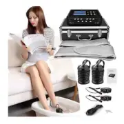 Upgrade Dual User Ionic Foot Bath Spa Detox Machine Spa Cleanse System w/ Liner
